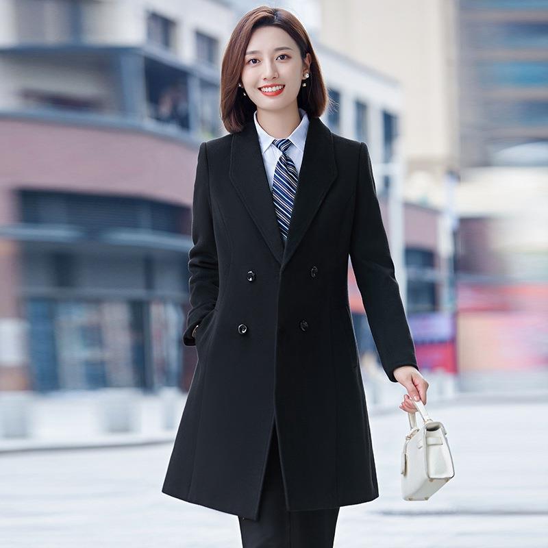 冬季厚西装女