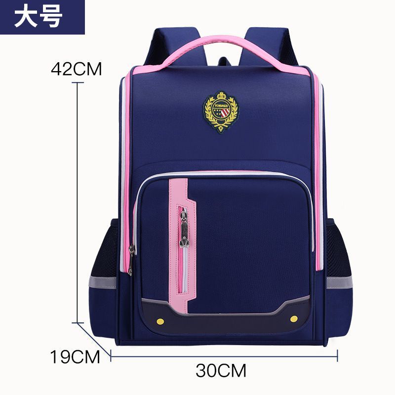 British Children's Schoolbag Men's Large Capacity Lightweight Decompression Spine Protection Wear-Resistant College Style Backpack Three-Piece Set Wholesale