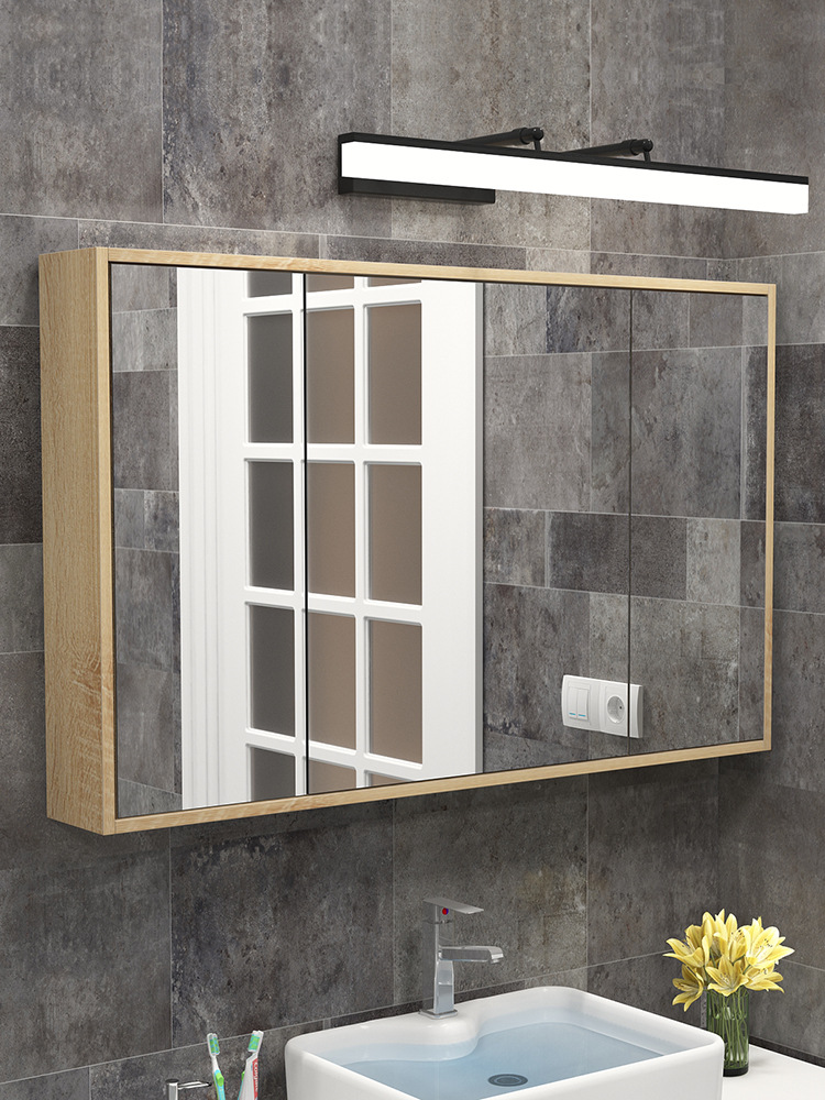 浴室镜柜隐藏式风水镜箱卫生间防水壁挂卫浴镜子置物架镜面柜
