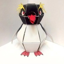 抖音同款弹跳企鹅机关玩偶中村开己日本折纸模型DIY手工创意玩具
