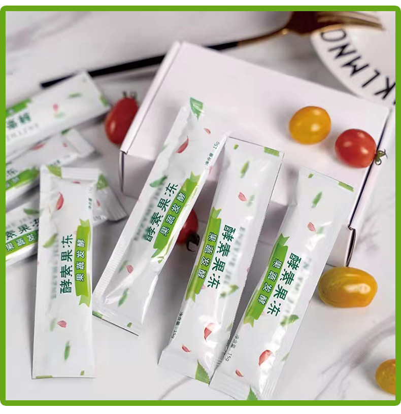 酵素果冻复合果蔬益生菌酵素粉洛神花果冻条胶原蛋白果冻条供应