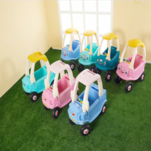 宝宝四轮游乐场玩具扭扭车小房车可坐人手推婴儿童滑行踏行学步车