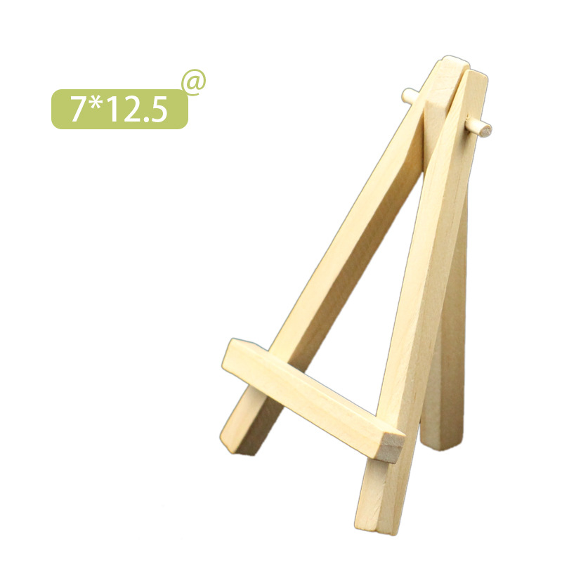 Spot Wholesale Wooden Flat Desktop Tripod Children's Art Special Trapezoidal Easel Small Display Stand