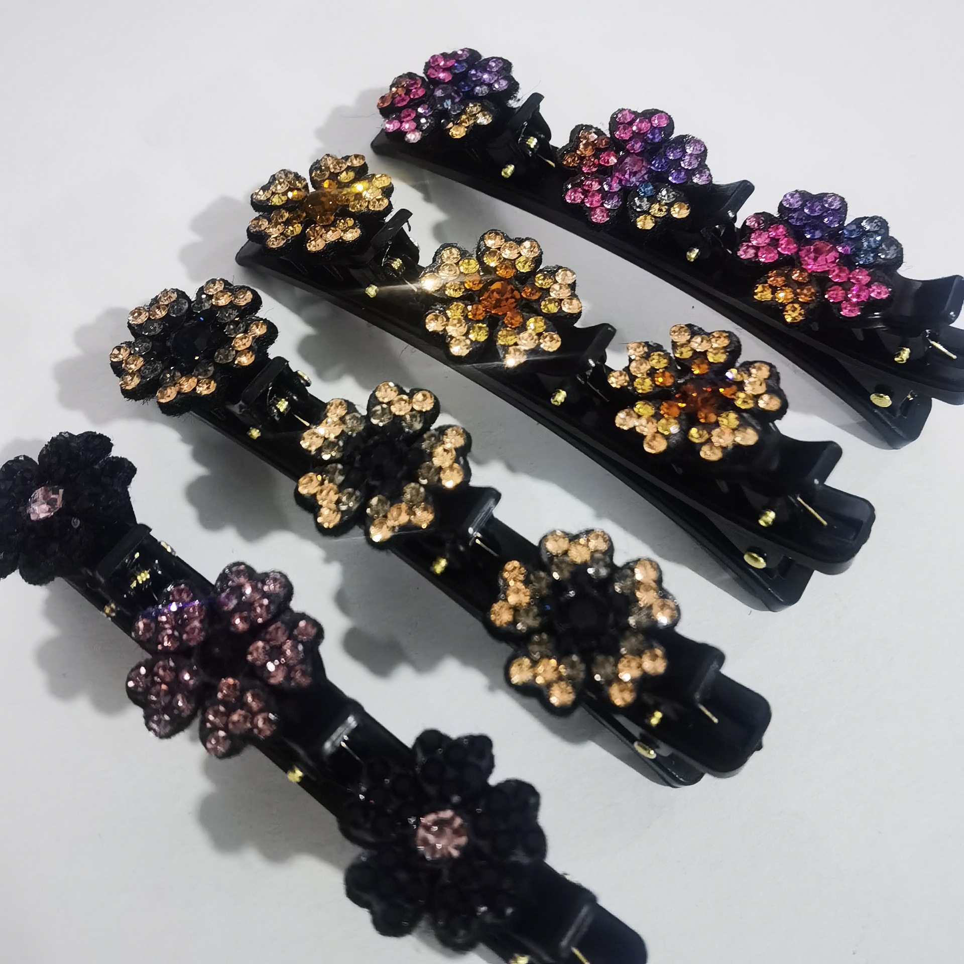 韩版编头发夹子发夹碎发整理夹盘发发饰侧边夹后脑勺双层刘海夹