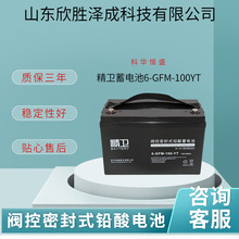 精卫蓄电池6-GFM-100-YT 12V100AH阀控密封式铅酸免维护UPS专用