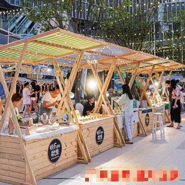 户外摊位架移动箱体夜市摆摊活动棚售货车促销台集市质折叠花车