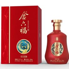 金六福柔和佳酿50.8度兼香型白酒整箱500ml*6瓶纯粮礼盒装批发