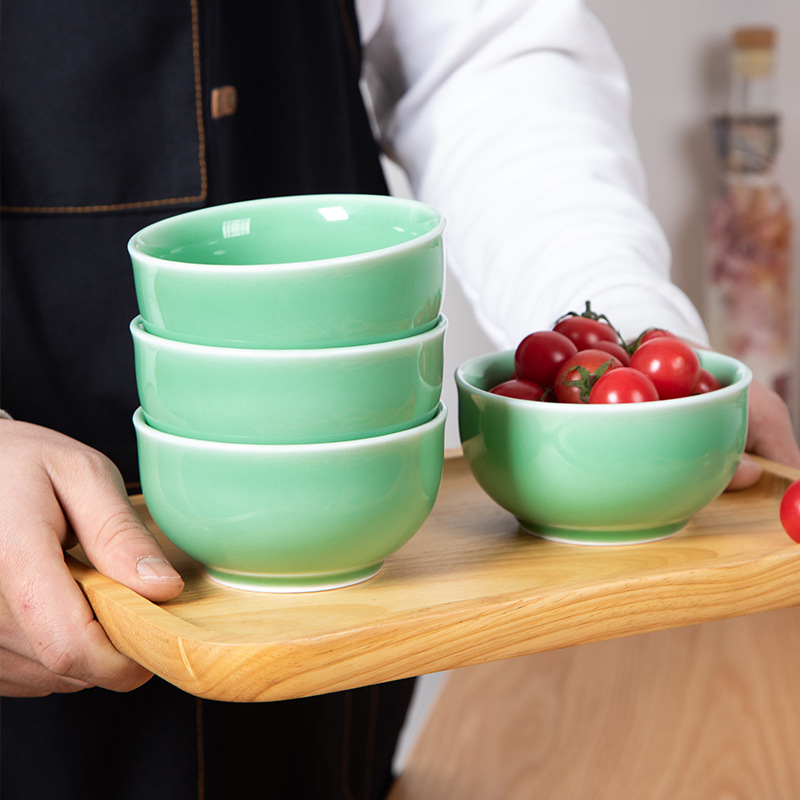 99成交1295个龙泉青瓷餐具中式家用平盘酒店摆台创意陶瓷盘子菜碟菜盘