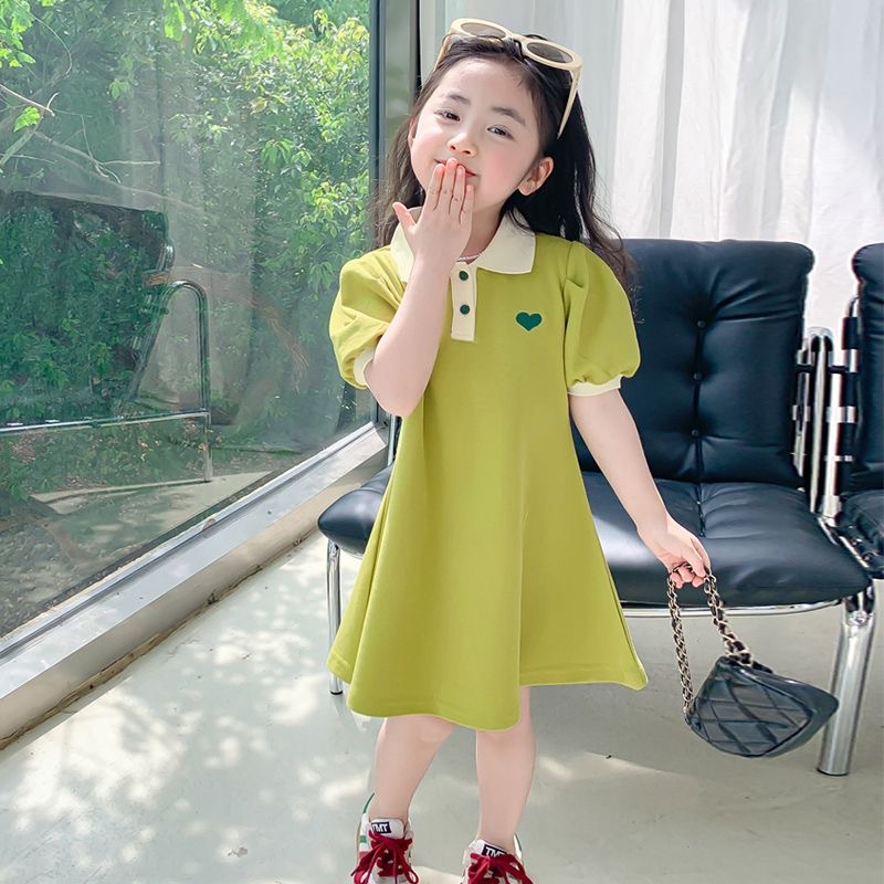 女童夏装连衣裙儿童公主裙夏洋气夏季女孩2023新款裙子夏天童装女