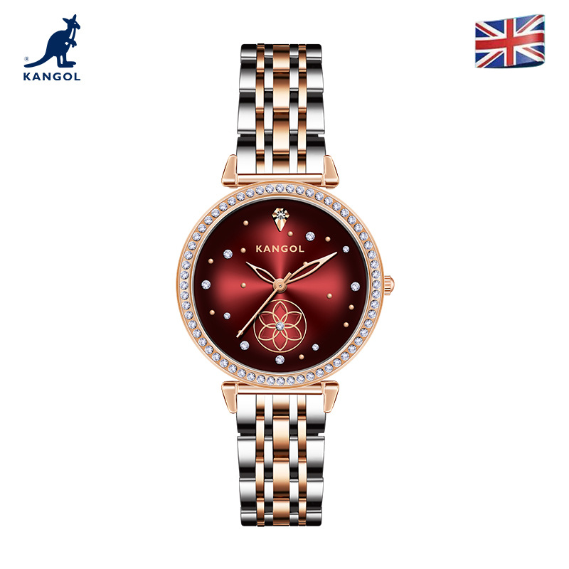 英国品牌坎戈尔袋鼠kangol全自动石英表女士手表学生防水-k602