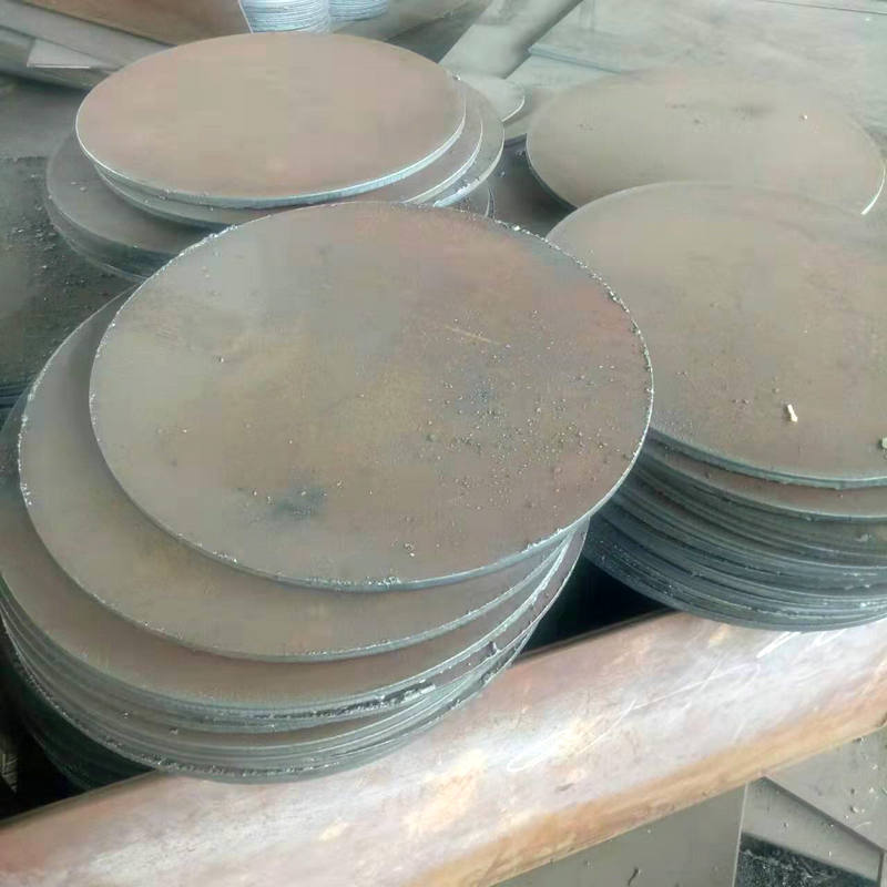 厂家供应建筑工程地桩钢板圆形桩芯铁饼贴片冷轧板地桩建筑打桩