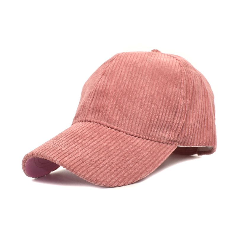 Foreign Trade New Hat Female Korean Fashion Couple Corduroy Peaked Cap Japanese Spring and Autumn Baseball Cap Male