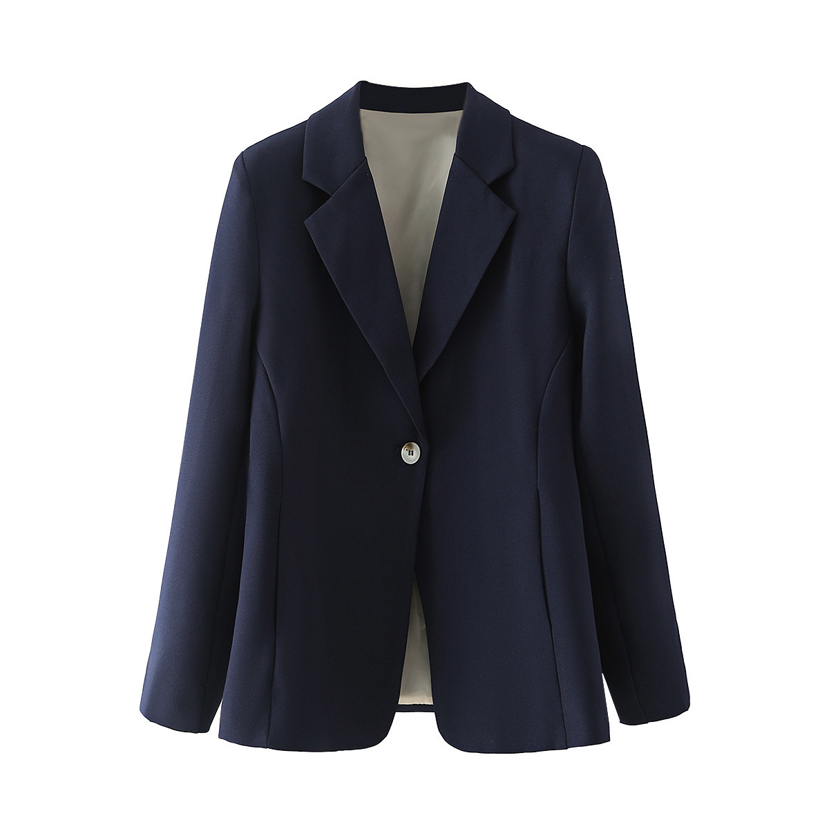 藏青色女装外套图片