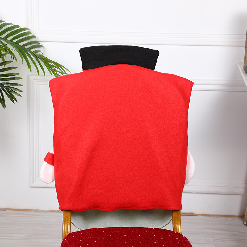 New Christmas Decorative Chair Cover Santa Claus Chair Cover Creative Restaurant Chair Cushion Case Decorations