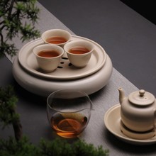 陶瓷茶具套装苏打釉白泥壶功夫茶具小茶壶干泡壶承木灰釉泡茶壶