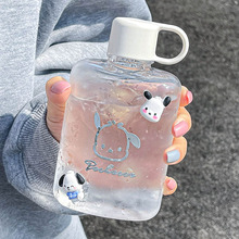 帕恰狗水杯女生设计感小众耐高温塑料杯子小巧便携简约随身杯夏季