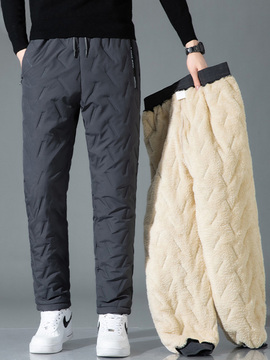 加绒加厚棉裤男士冬季羊羔绒超厚裤子外穿保暖东北特厚休闲秋冬款