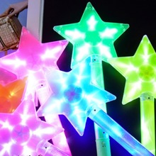 发光荧光棒棒演唱会气氛应援五角星新年闪光卡通儿童玩具货源