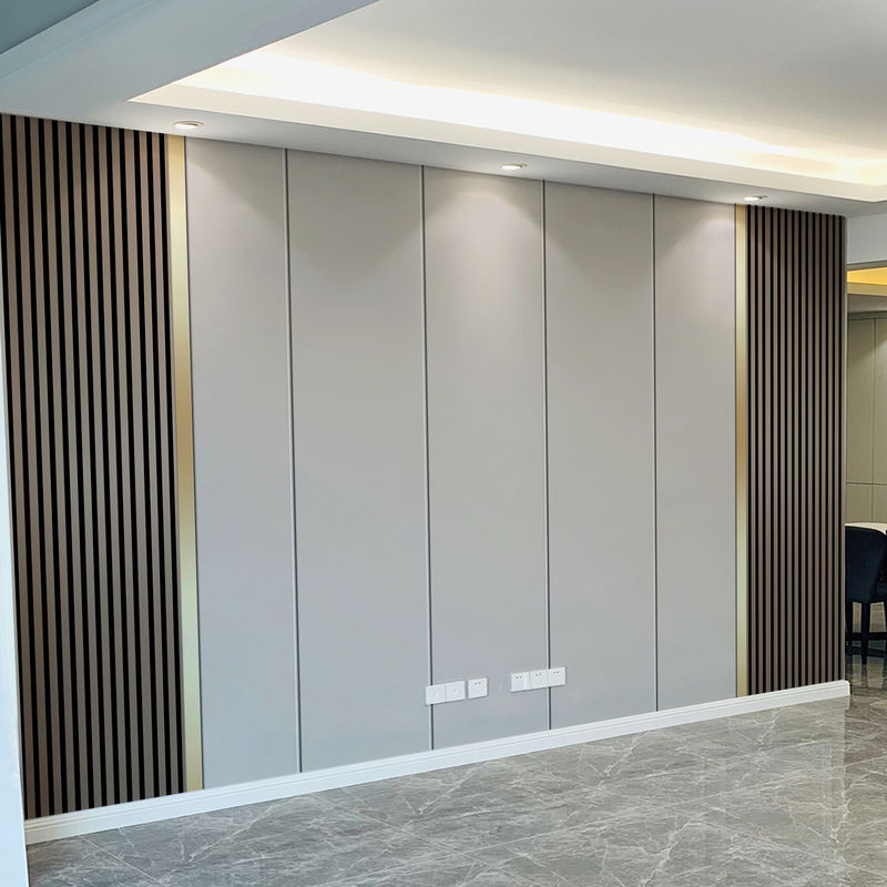 背景墙硬包18d新款电视壁纸自粘客厅装饰风线条格栅影视墙布壁画