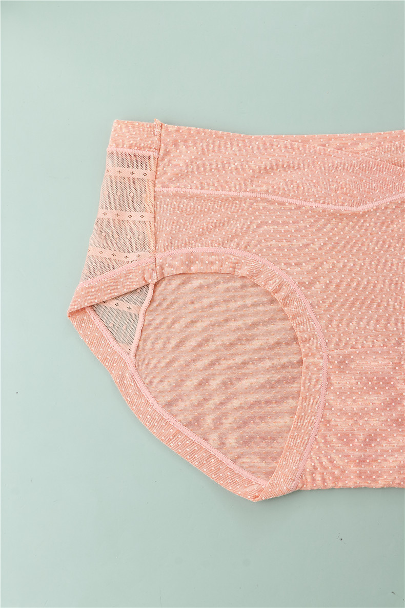 镂空提花孕产妇内裤 u型托腹透气时尚小圆点蕾丝怀孕期女裤批发