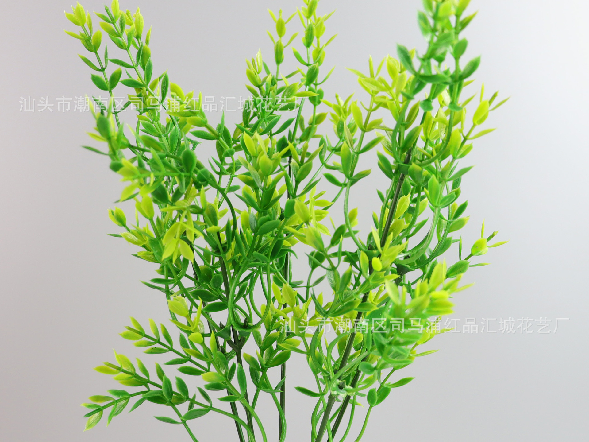 七叉25目鲫鱼草塑料仿真花婚庆室内摄影装饰水草塑料花束人造假花