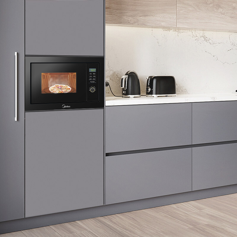 美的(midea)  25l嵌入式微波炉 光波一体机电烤箱  ag925bve-ns