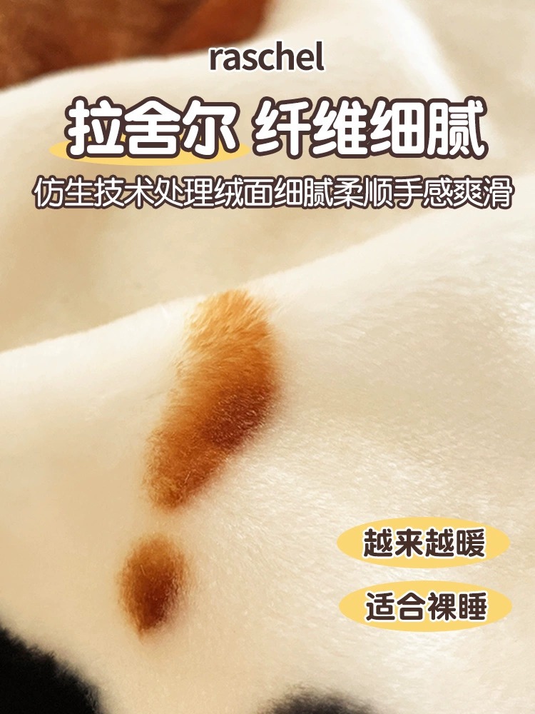 冬季加厚拉舍尔毛毯办公室单人午睡盖毯沙发毯床上用牛奶绒小被子