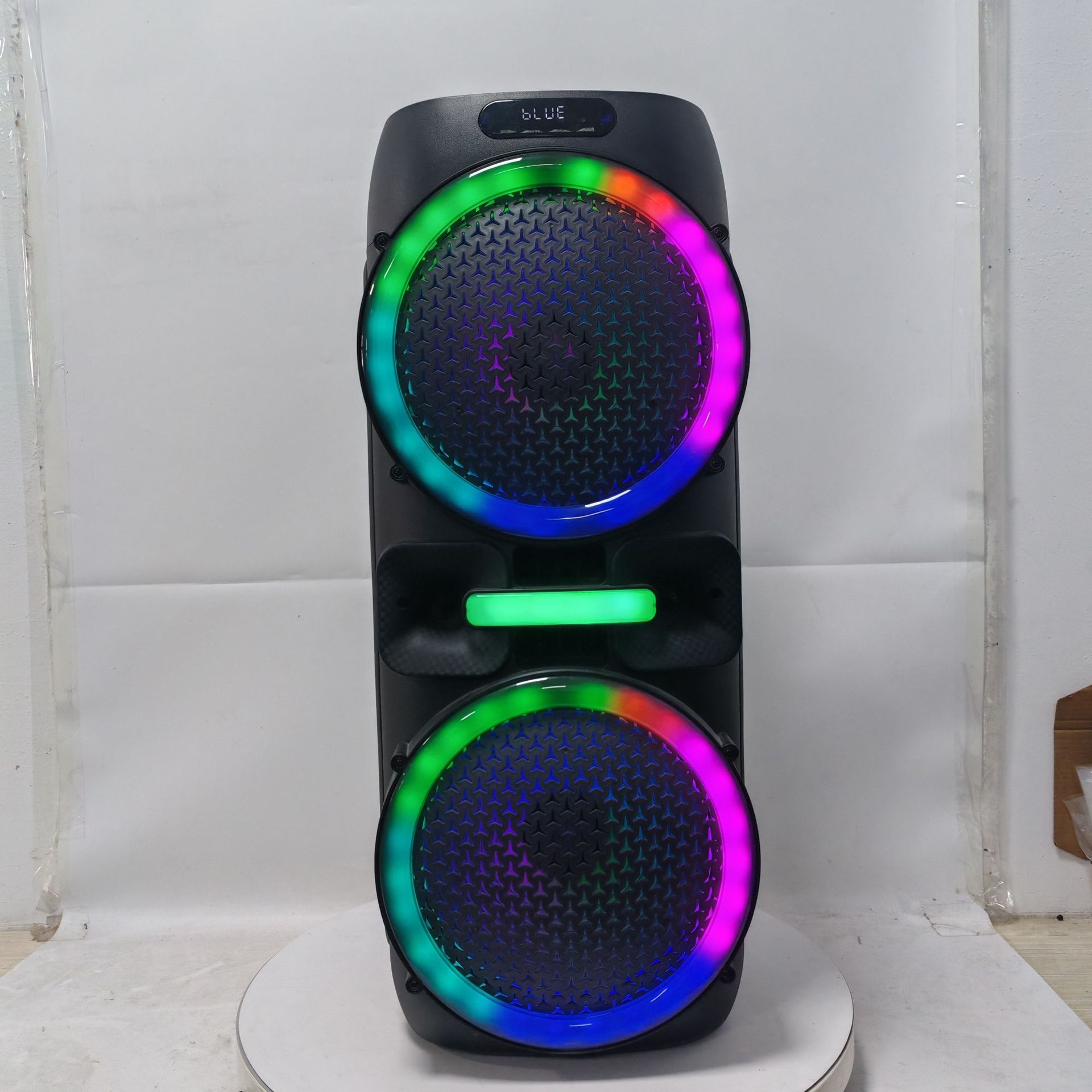 双12寸蓝牙音响60w炫彩灯rgb灯户外草坪k歌广场舞大功率音响-阿里巴巴