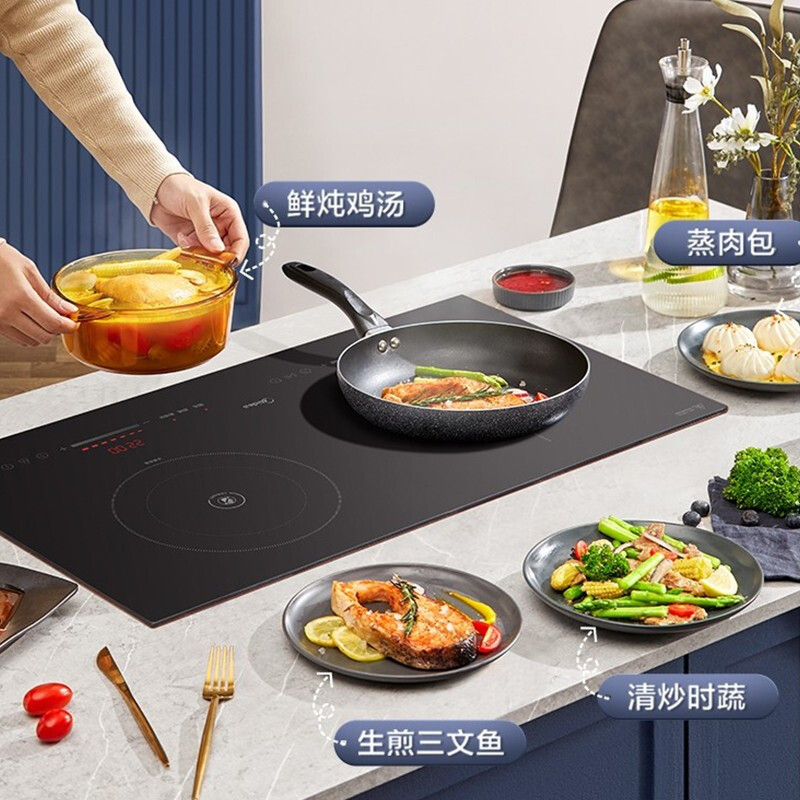 适用-(midea)双灶电磁炉家用大功率大火力电磁炉炒菜双头灶家用