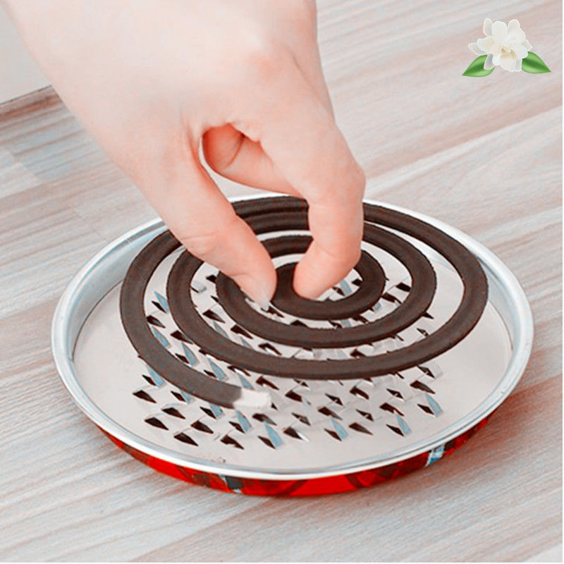 厂家批发 铁质大钉蚊香盘 大号蚊香架托盘 防火驱蚊盘蚊香座