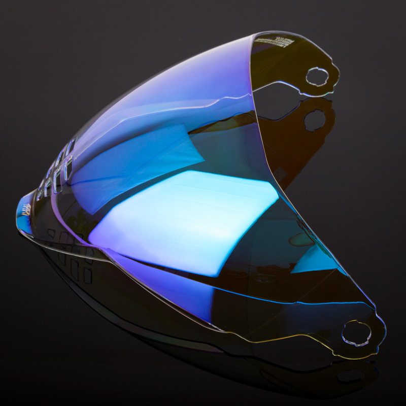 鬼面盔镜片 icon airflite摩托头盔镜片revo日夜通用全盔配件