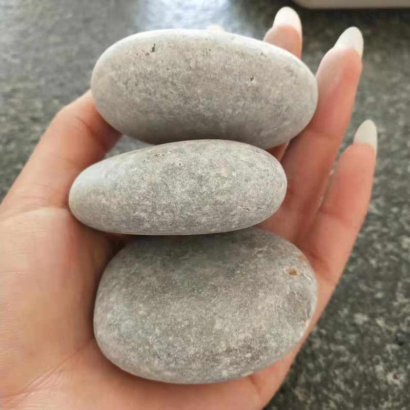 批发彩绘石头 绘画鹅卵石diy手绘石扁石头 儿童画画刻字鹅卵石