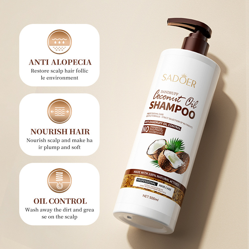 Sadoer Coconut Moisturizing Shower Gel Moisturizing Amino Acid Anti-Dandruff Shampoo Hand Cream Hair Mask Wash and Care Cross-Border