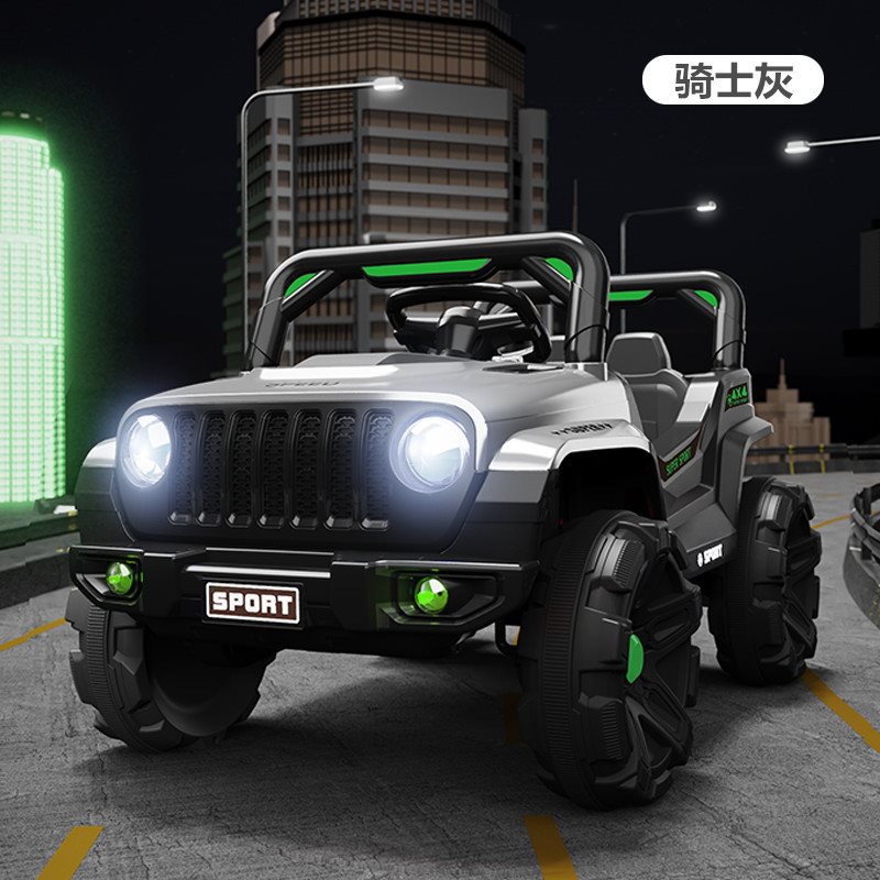 儿童电动车可坐大人宝宝四轮车男女孩可遥控越野汽车双驱婴儿童车