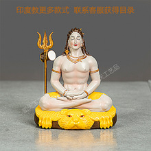 新款湿婆印度教佛像Adiyogi Shiva 雕像源头厂家海螺流水喷泉装饰