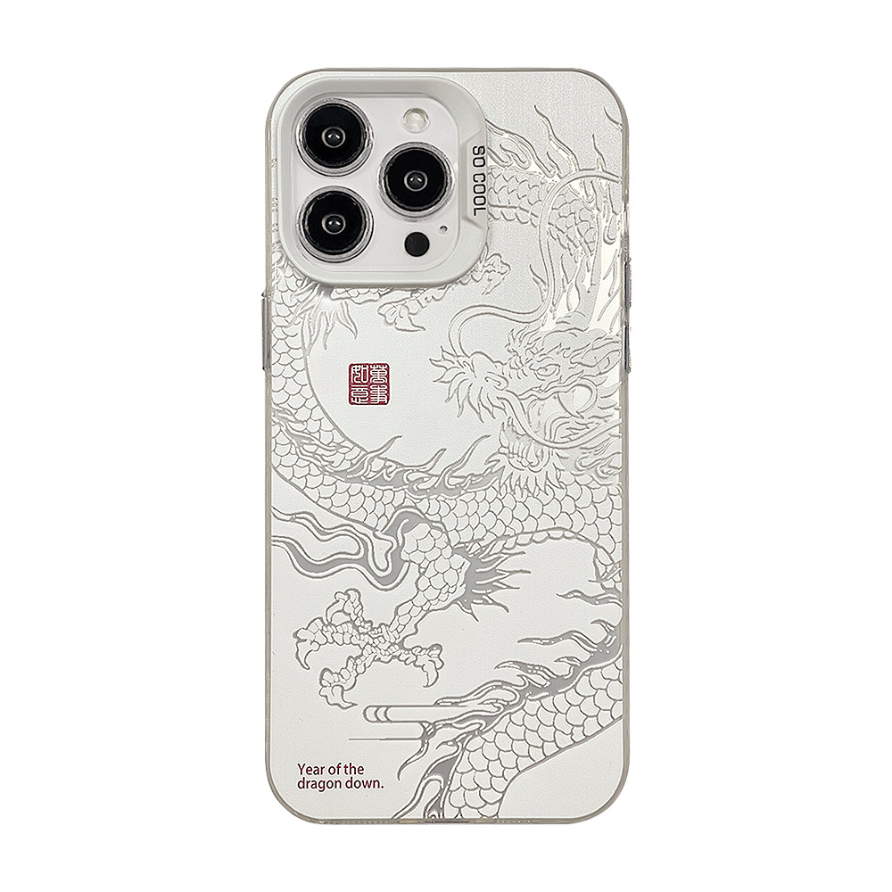 Chinese Dragon for 15 Apple 14 Phone Case National Fashion Iphone13promax Personality 12 Laser 11 Advanced 13