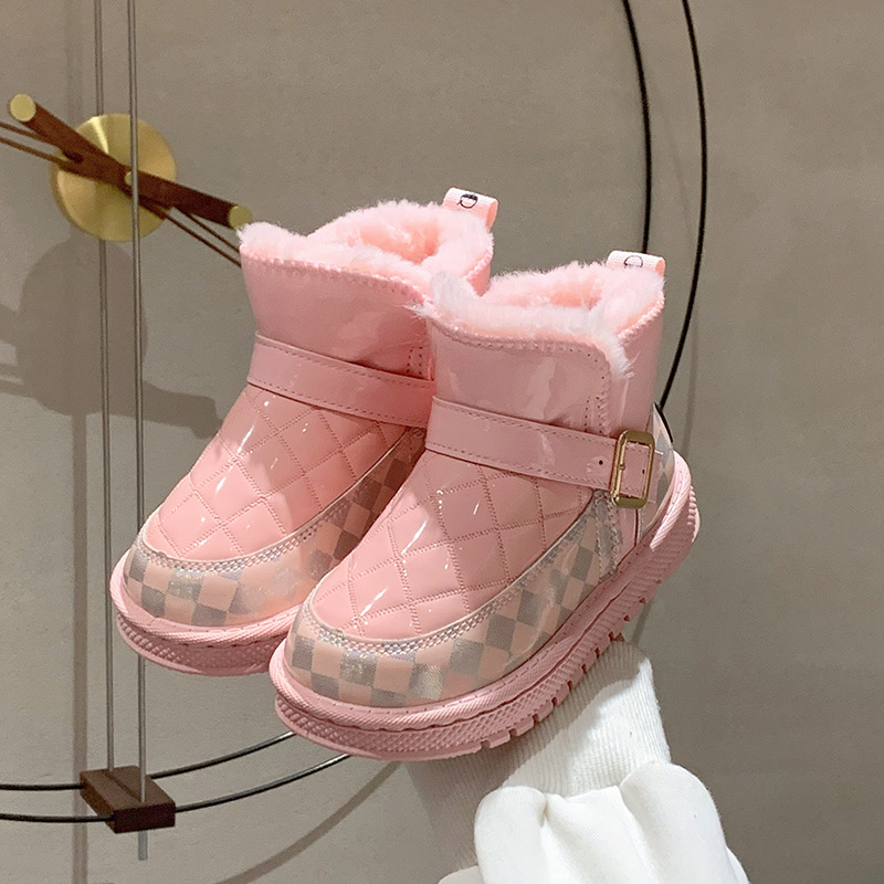 换季清仓体女童雪地靴加绒加厚小女孩冬天的鞋子大棉鞋童鞋一件代