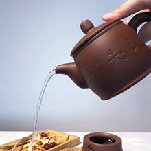 紫砂茶壶汤壶餐具泡水泡茶朱泥功夫汤壶炖汤炖盅中式酒店餐具套装