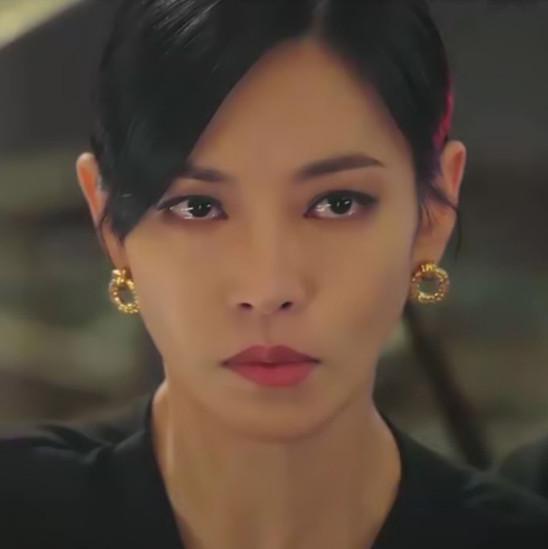 eh99韩剧顶楼金素妍千瑞珍同款蚊香盘耳夹无耳洞耳环复古麻点耳钉