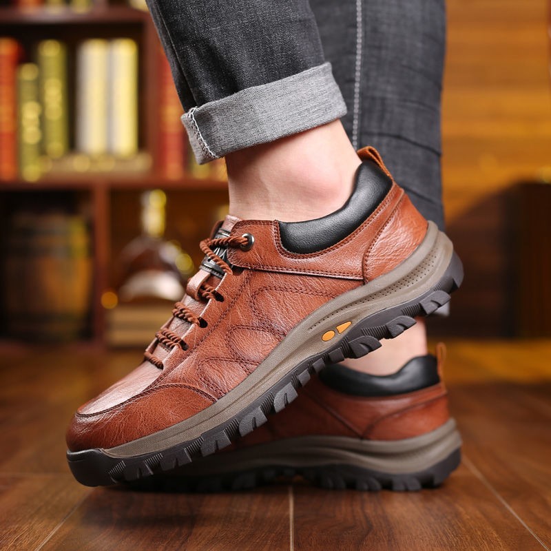 Hiking Shoes Men's Single Cotton Same Style 2023 New Casual Sneaker Foreign Trade Low-Top Casual British Men's Shoes