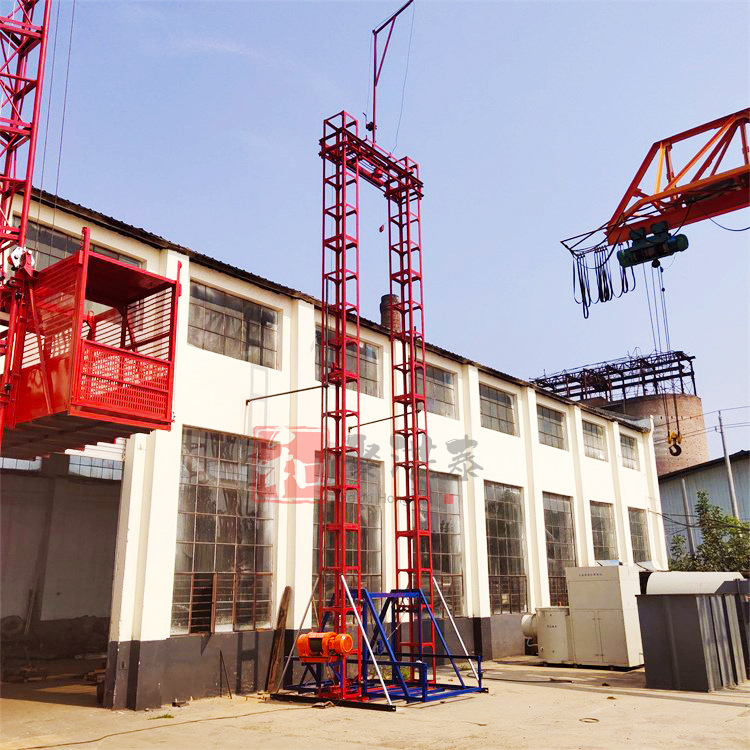 sse160型室外建筑物料提升机工地外墙电动吊篮提升机龙门架升降机