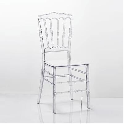 Hotel Wedding Crystal Transparent Chair Commercial Bamboo Chair Napoleon Chair Outdoor Wedding Banquet Transparent Banquet Chair