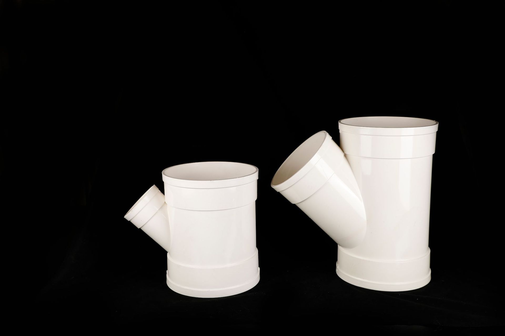 pvc斜三通大口径排水系列管件配件 大口径排水斜三通厂家直供