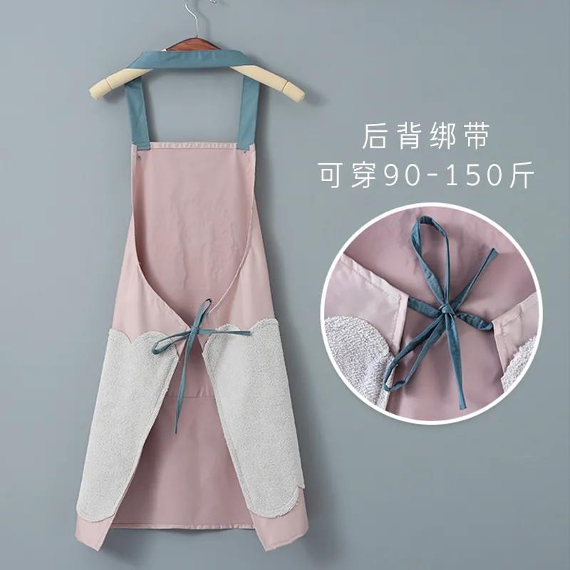 New 2023 Internet Celebrity Apron Kitchen Home Cooking Men and Women Super Waterproof Oil-Proof Super Nice Apron Apron