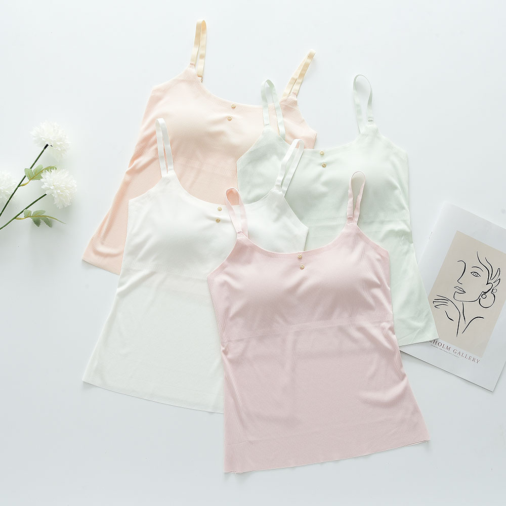 少女文胸莫代尔大童内衣无痕吊带防走光打底背心发育期初中高中生