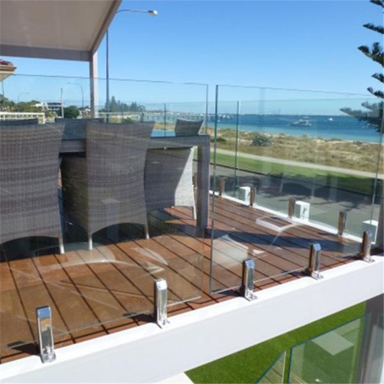 别墅泳池正装方形玻璃夹护栏 钢化玻璃护栏