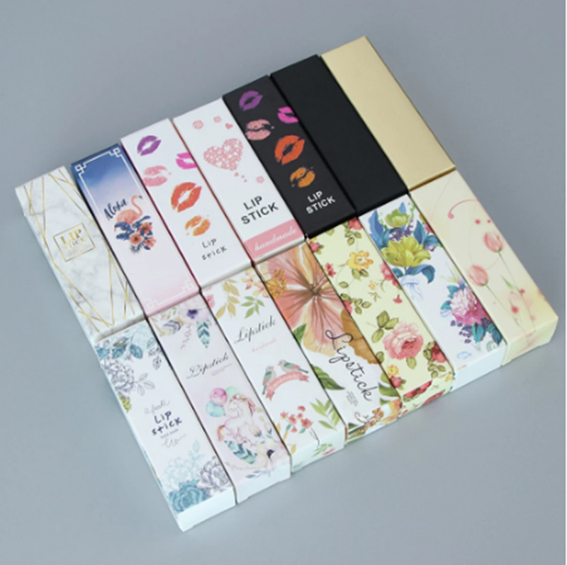 可定制可折叠白卡彩印胶印口红化妆品包装盒