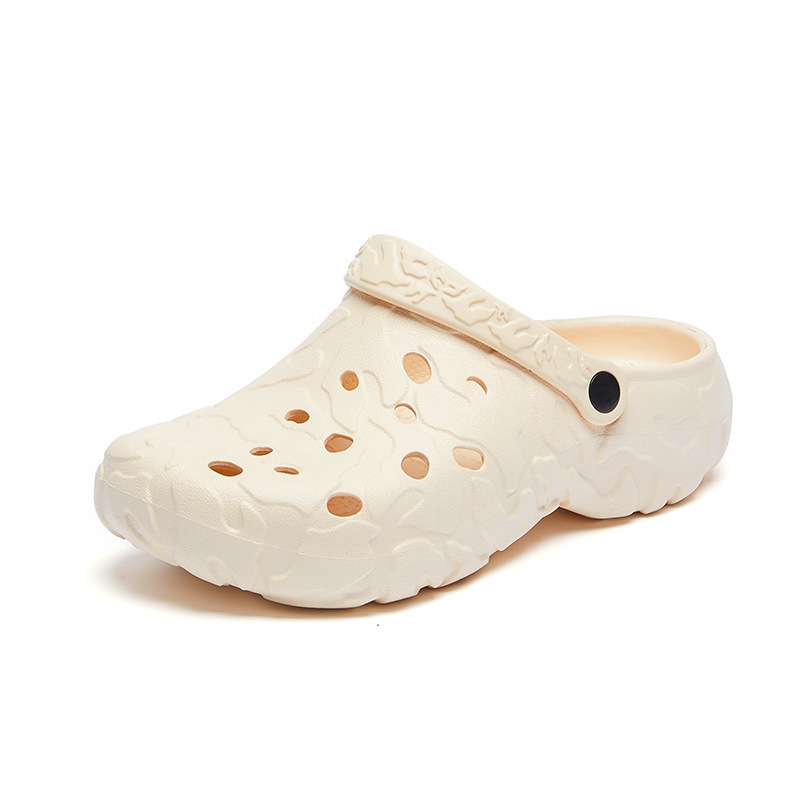 跨境大码洞洞鞋两用凉鞋男夏季新款榴莲休闲包头沙滩潮流凉拖鞋批