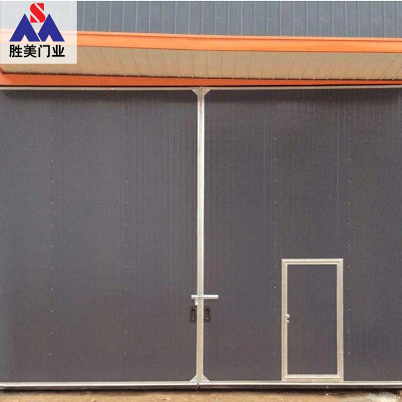 平方米安装配送 快速工业提升门 彩钢电动滑升门 抗风保温消防车库门