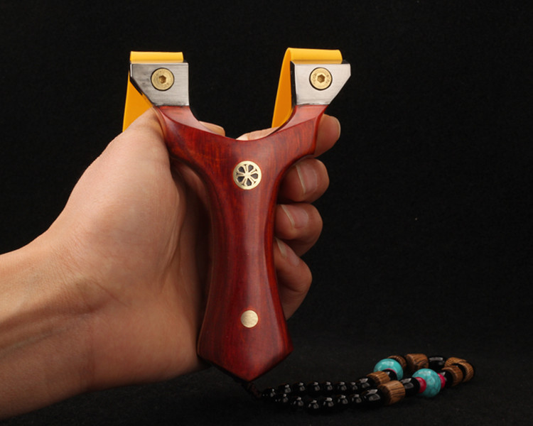 钛合金实木天罡快压淮撑夹片 纯铜弓胚扁皮弹弓扁皮户外